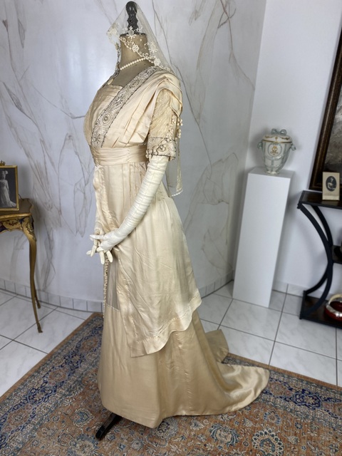 antique wedding dress 1910
