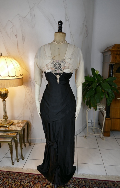antique evening gown Nelmarie 1913