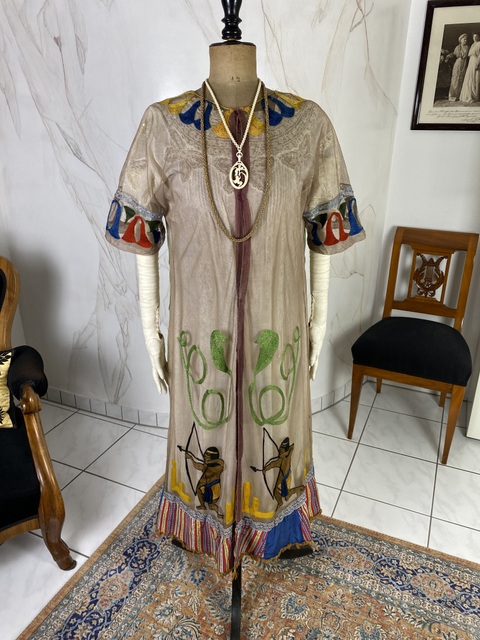 antique egyptian motf dress 1923