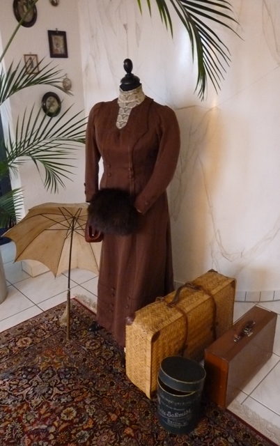antikes Kleid, Kleid 1900,  1900, edwardianisches Kleid, victorianisches Kleid, edardianisch, victorianisch, antieke jurk, abito antico