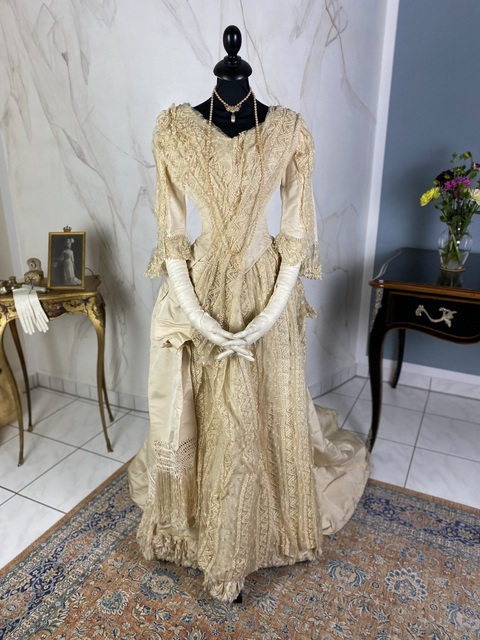 antique wedding dress 1878
