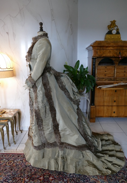 antique bustle dress empress eugenie 1876