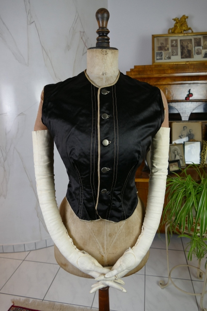 antique fetisch corset cover 1910s