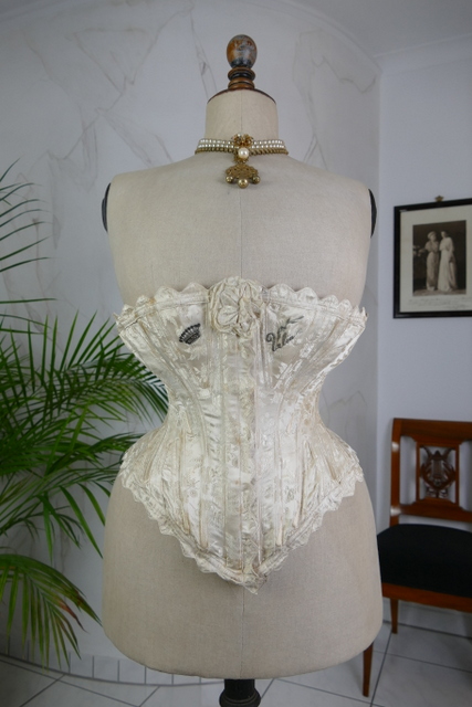 antique wedding corset 1888