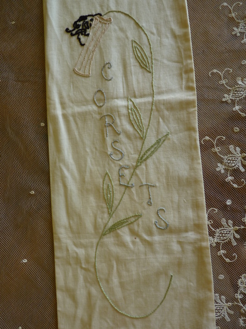 antique corset bag 1908