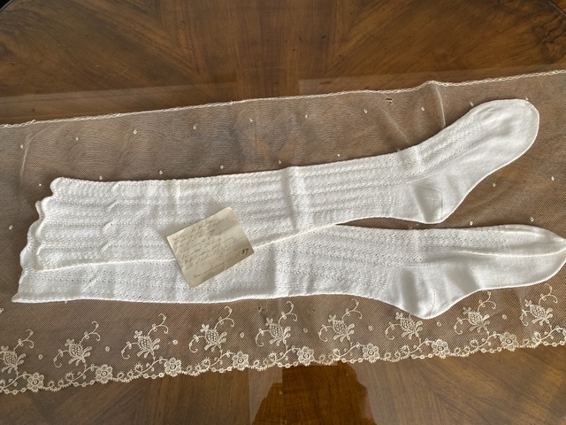 Stockings, ca. 1885 - www.antique-gown.com